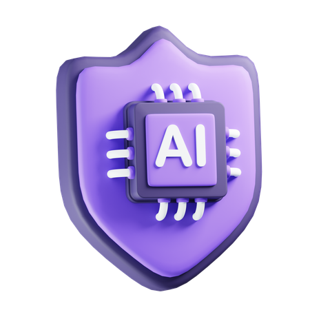 Ai Security  3D Icon