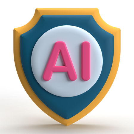 Ai Security  3D Icon