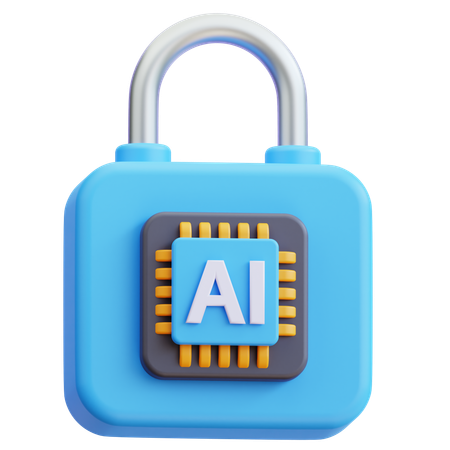 Ai Security  3D Icon