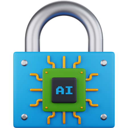 Ai Security  3D Icon