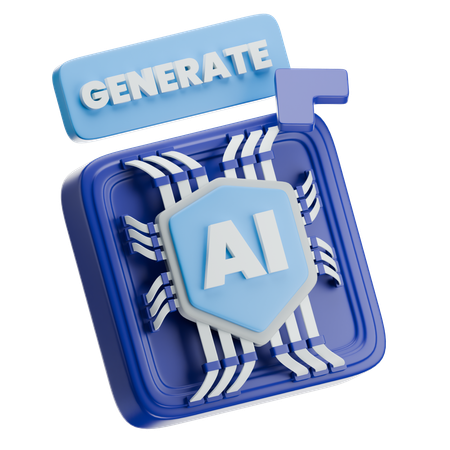 Ai Security Generator  3D Icon