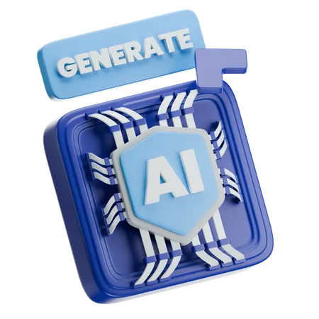 Ai Security Generator  3D Icon