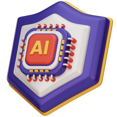 Ai Security Guard  3D Icon