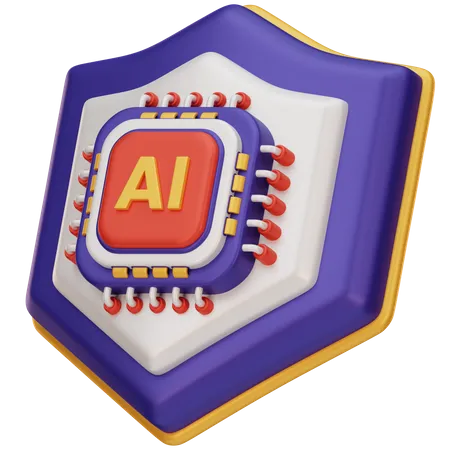 Ai Security Guard  3D Icon