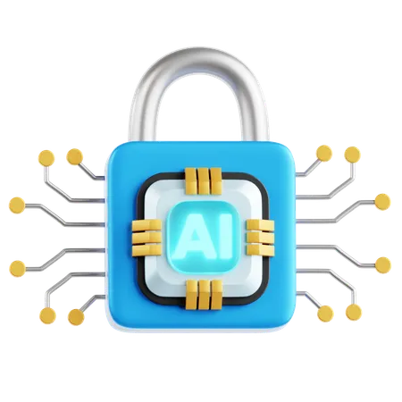 Segurança de IA  3D Icon