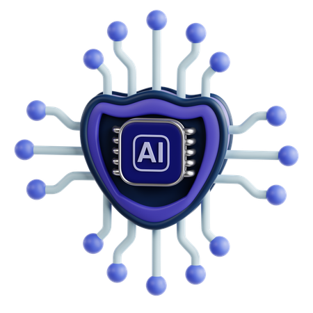 Seguridad de IA  3D Icon