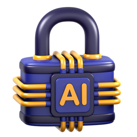 Seguridad de IA  3D Icon