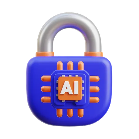 Seguridad de IA  3D Icon