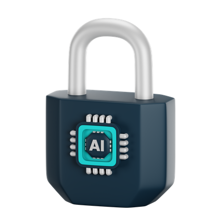 Seguridad de IA  3D Icon