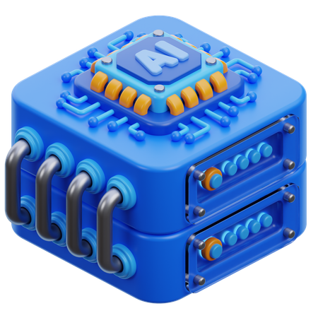 Servidor de IA  3D Icon