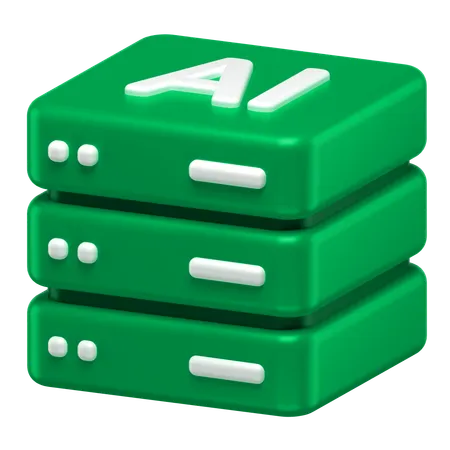 Ai Server  3D Icon