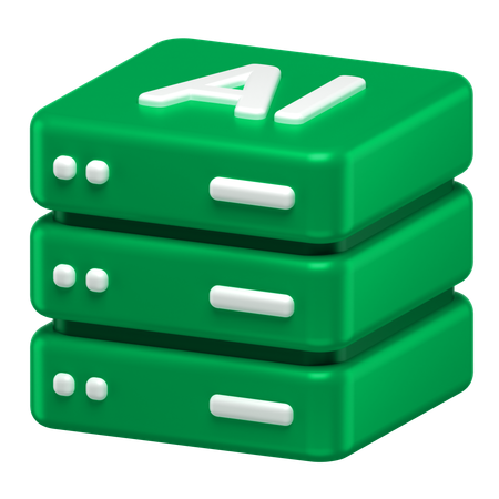 AIサーバー  3D Icon