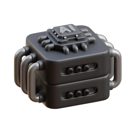 Ai Server  3D Icon