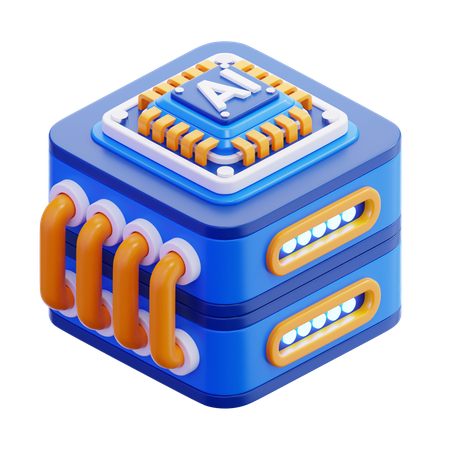 Serveur IA  3D Icon
