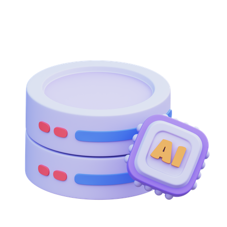 AI Server  3D Icon