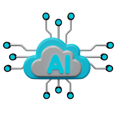 Ai Server  3D Icon