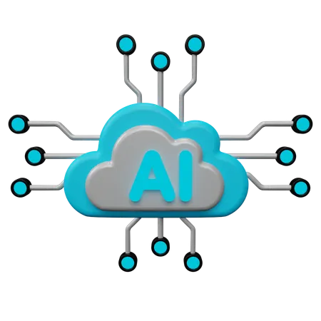 Ai Server  3D Icon