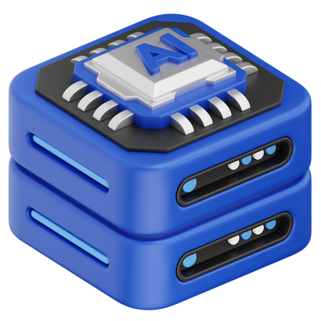 AI Server  3D Icon