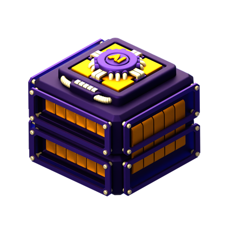 Ai Server  3D Icon