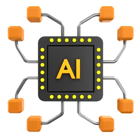 Ai Server  3D Icon