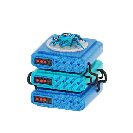 Ai Server  3D Icon