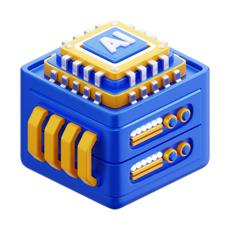 AI SERVER  3D Icon