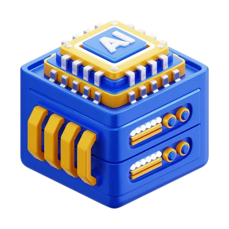 AI SERVER  3D Icon