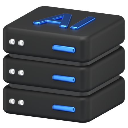 Ai Server  3D Icon