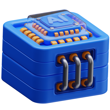 Ai Server  3D Icon