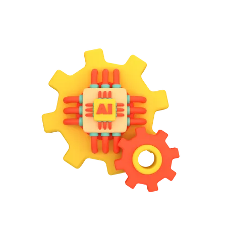 Ai Service  3D Icon