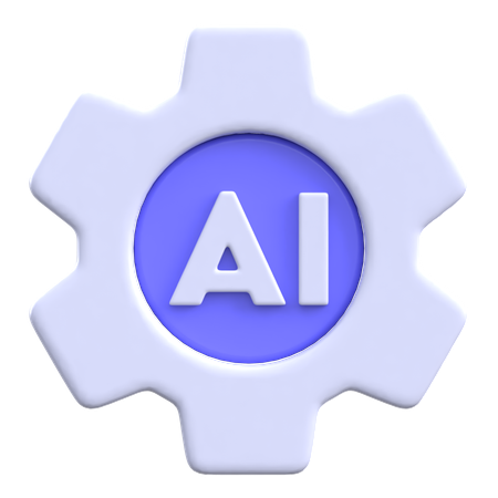 Ai Settings Gear  3D Icon