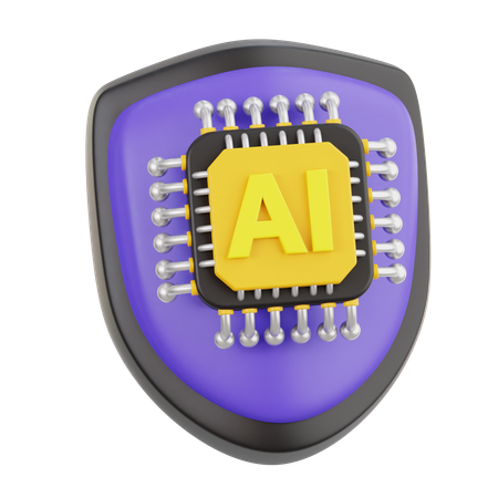 Ai Shield  3D Icon
