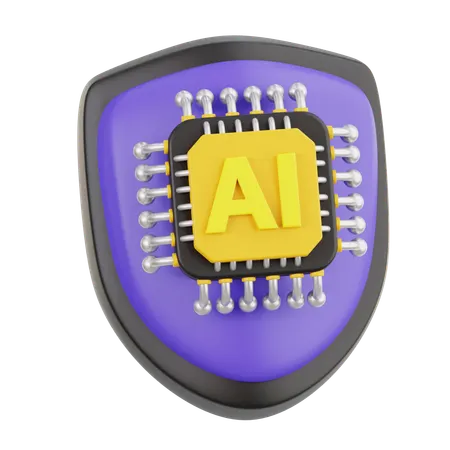 Ai Shield  3D Icon