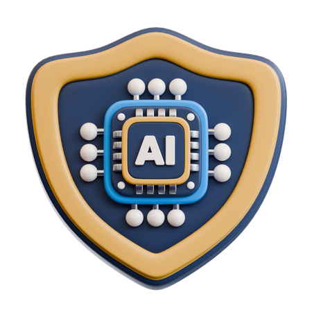 Ai Shield  3D Icon