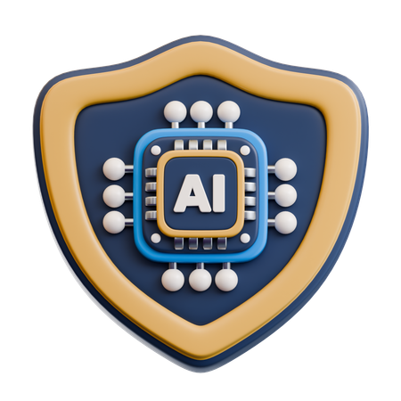 Ai Shield  3D Icon
