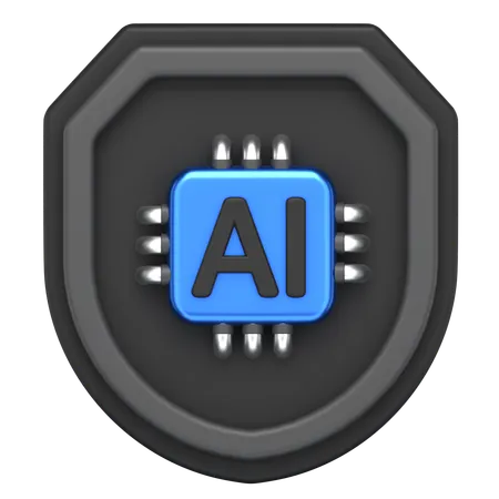 Ai Shield  3D Icon