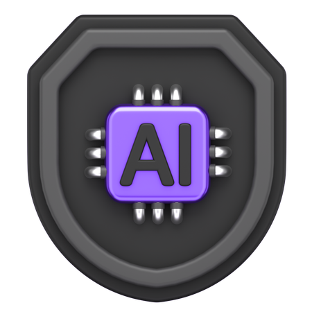 Ai Shield  3D Icon