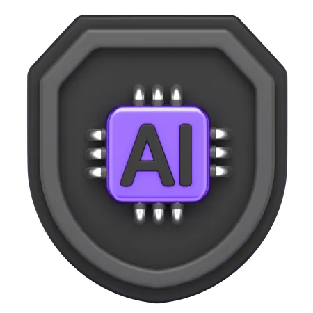 Ai Shield  3D Icon