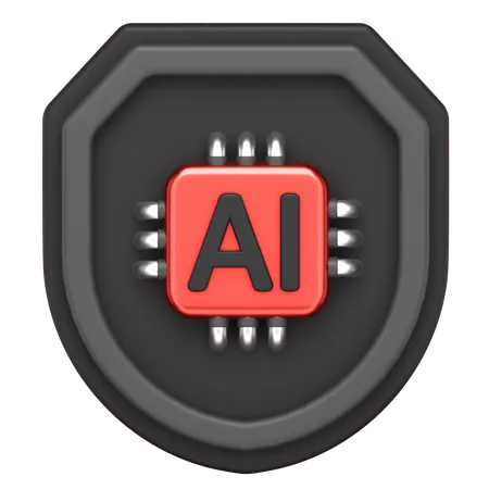 Ai Shield  3D Icon