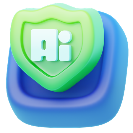 Ai Shield  3D Icon