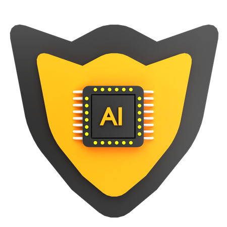 Ai Shield  3D Icon