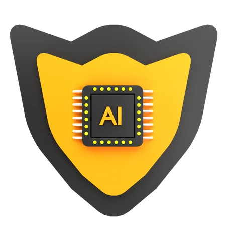 Ai Shield  3D Icon