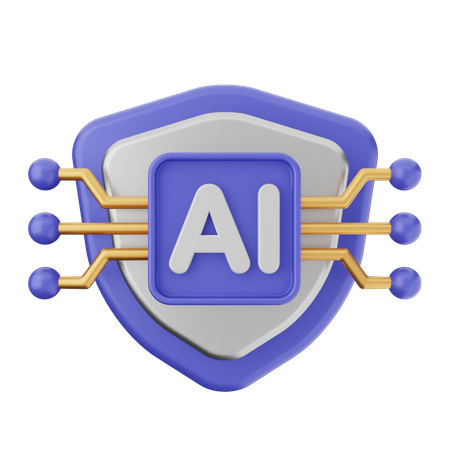 AIシールド保護  3D Icon