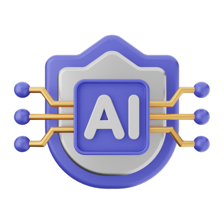 AIシールド保護  3D Icon