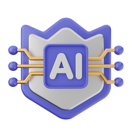 AIシールド保護  3D Icon