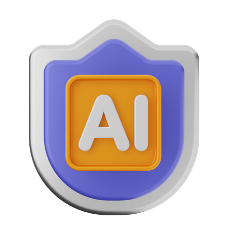 AIシールド保護  3D Icon