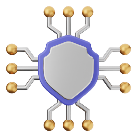 Ai Shield Protection  3D Icon