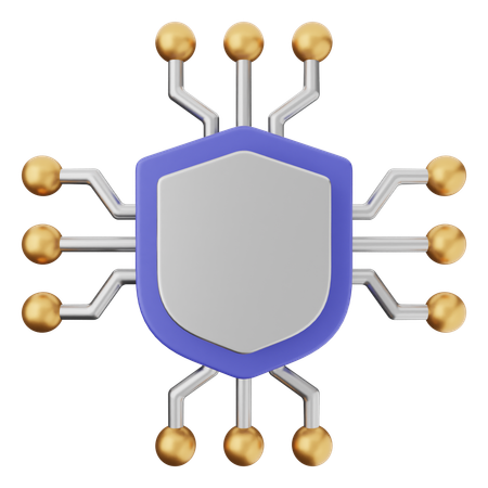 Ai Shield Protection  3D Icon