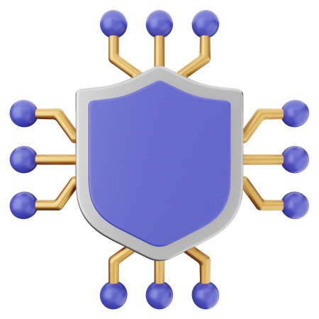 Ai Shield Protection  3D Icon