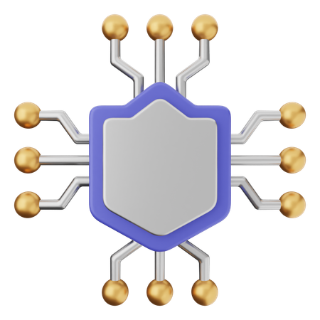 Ai Shield Protection  3D Icon